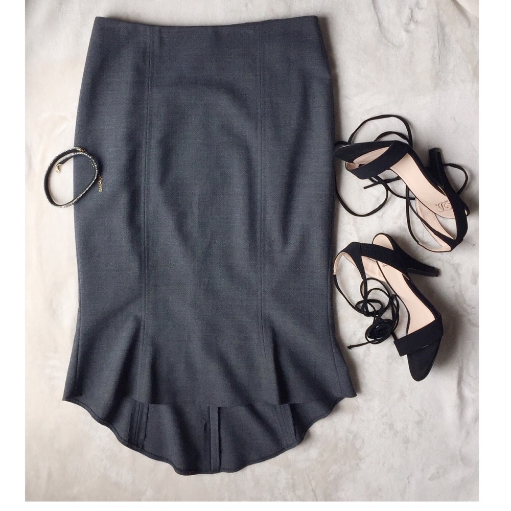 bebe Gorgeous Gray High Waist Pencil Skirt Size 2